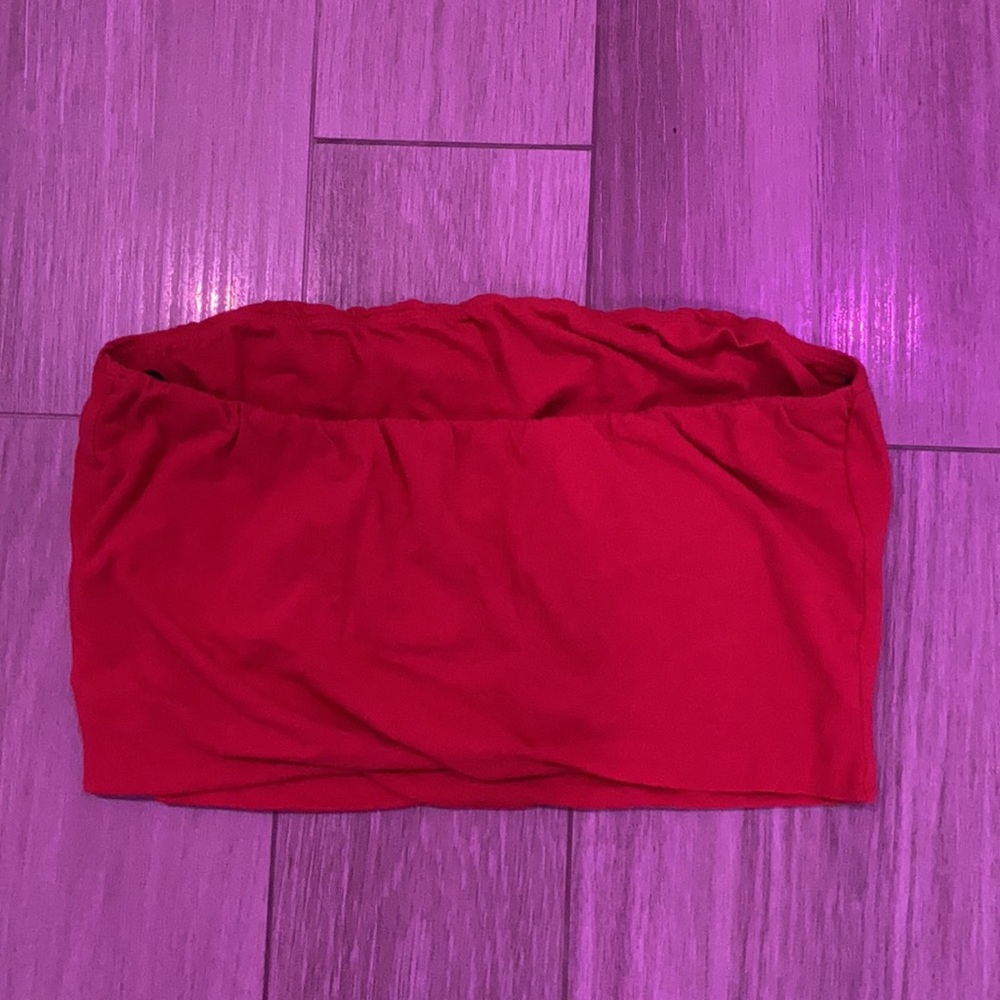 Red Tube Top - Picture 2 of 2